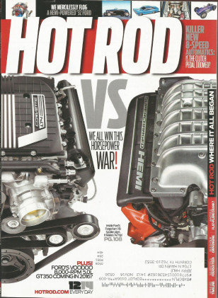 HOT ROD 2014 DEC - DODGE HELLCAT, NEW Z06 VETTE, HOT CLEVELAND BUILD-UP